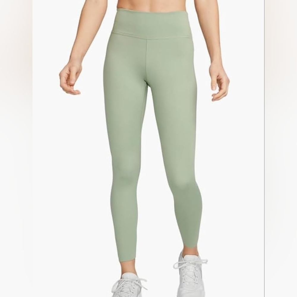Nike‎ Dri-Fit Zenvy Olive Green Highrise Full Length Yoga Running Gym Legging